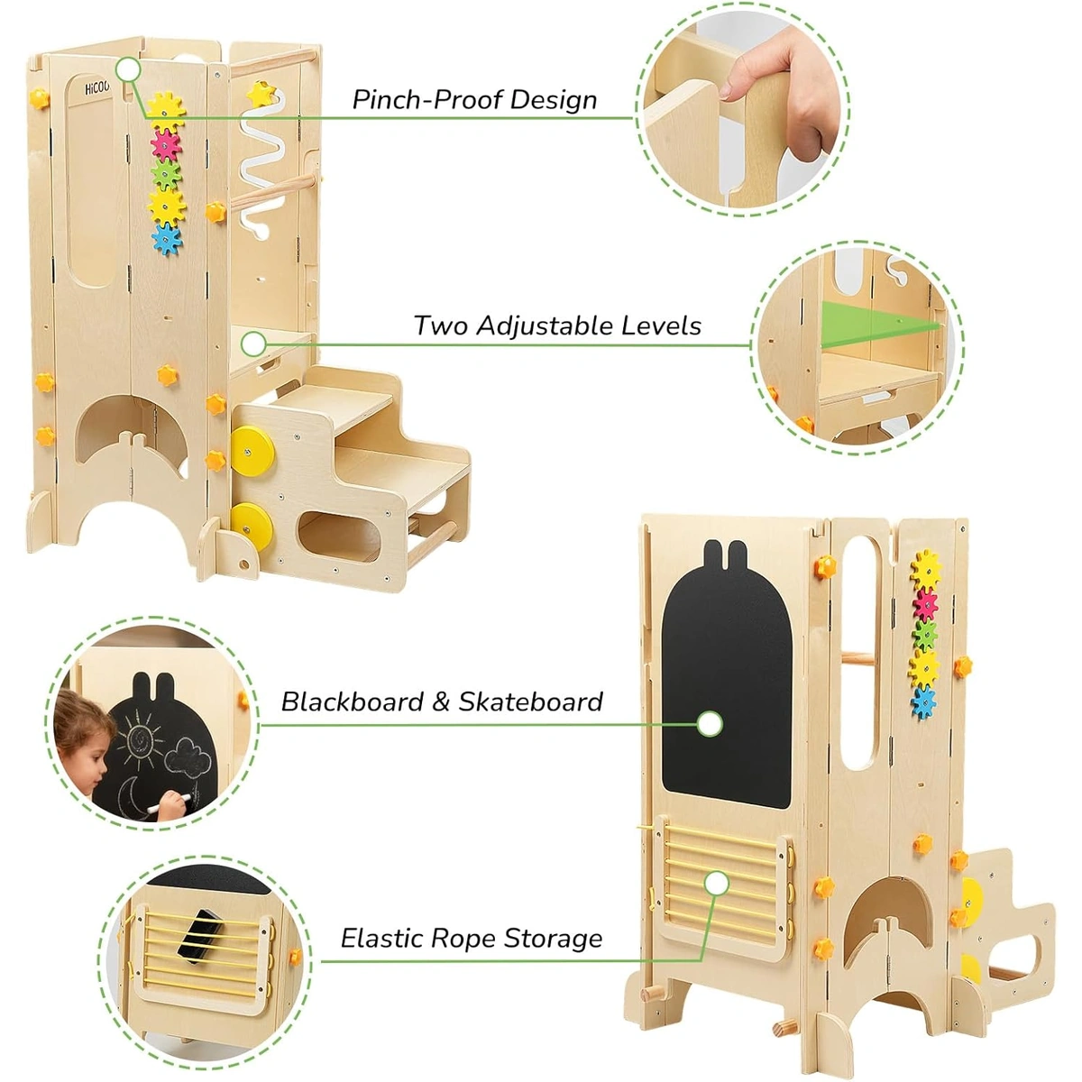 Foldable Learning Tower view 3
