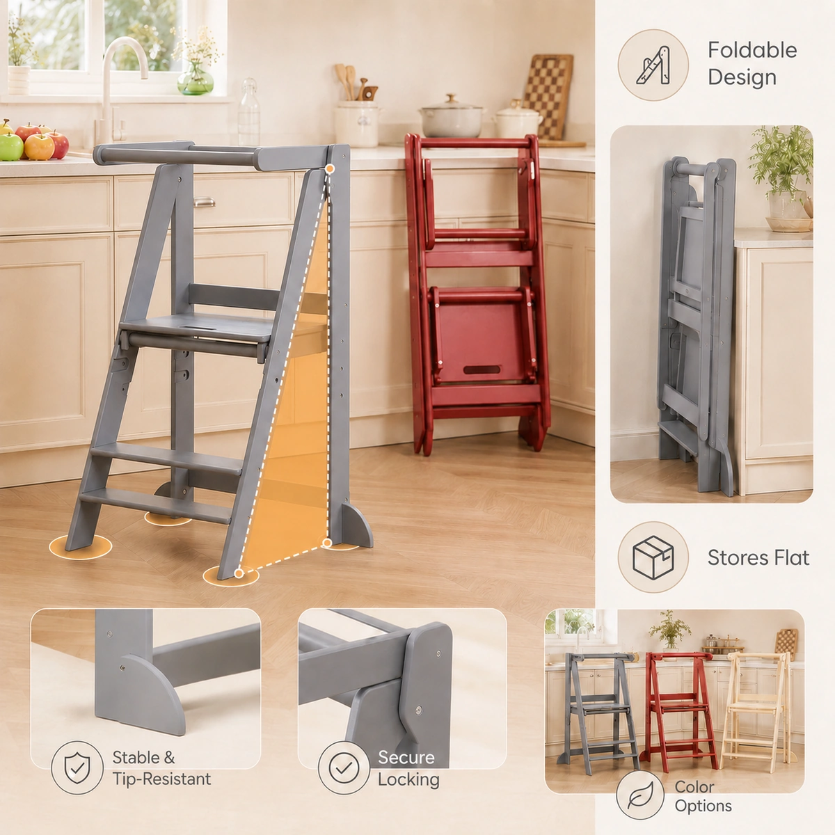 Foldable Learning Tower view 8